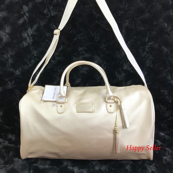 Michael Kors Duffel Bag Travel Weekender Gym Tote! - Picture 7 of 8